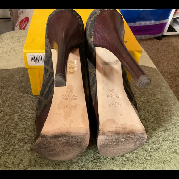 FENDI DÉCOLLETÉ ZUCCA JACQUARD - Picture 8 of 10